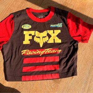 Fox Racing Team Shirt - Red and Brown